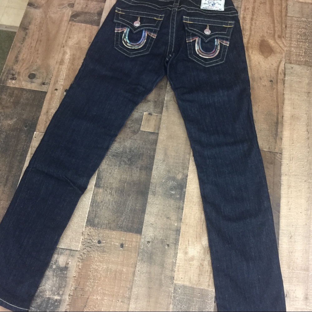 True Religion Embellished Dark Blue Jeans Sz. 25 - Picture 8 of 8